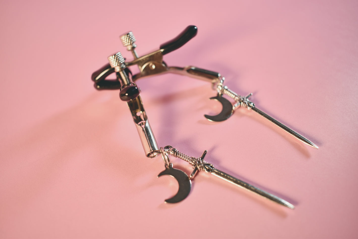 Sword and Moon Nipple Clamps