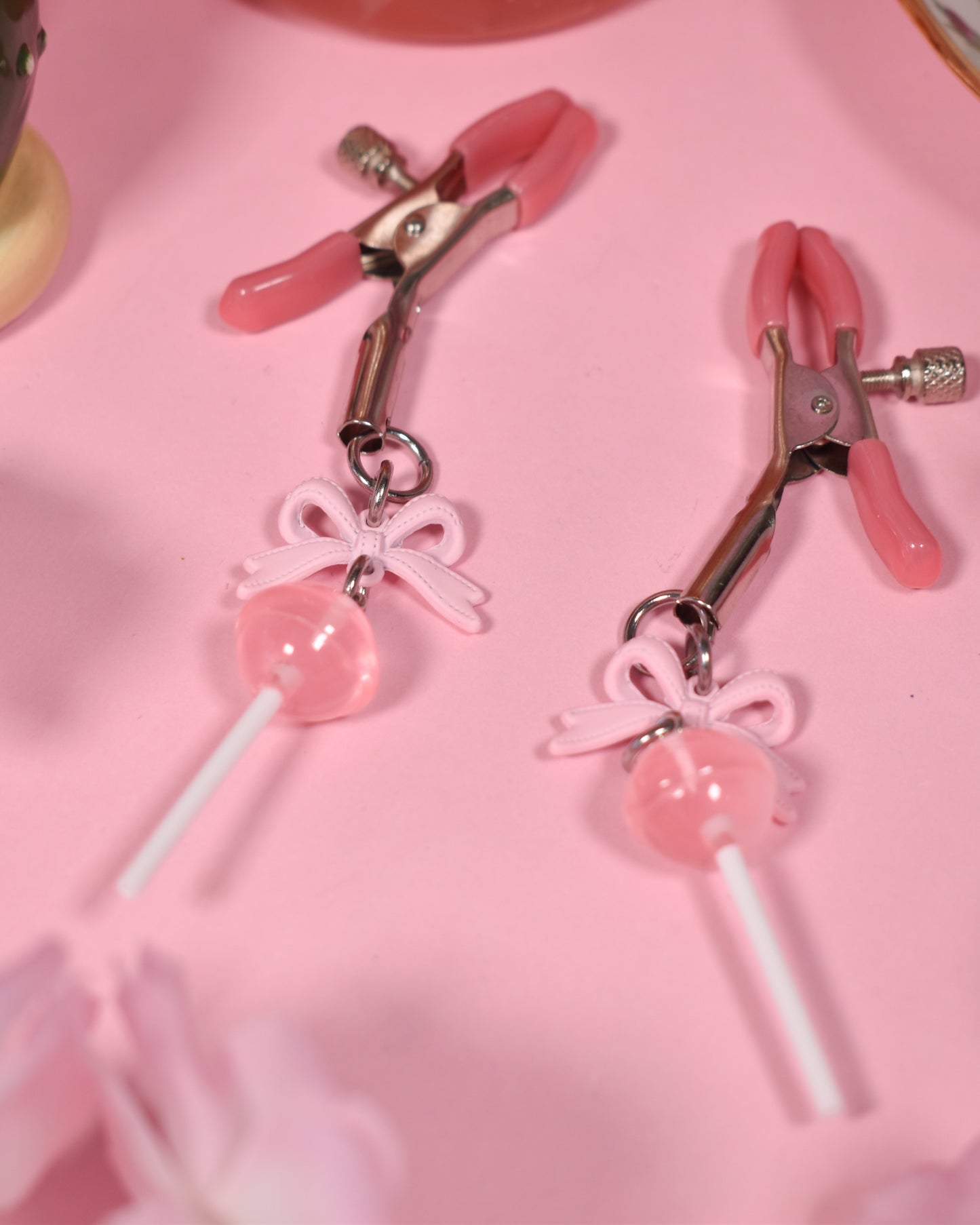 Pink lolipop Nipple Clamps
