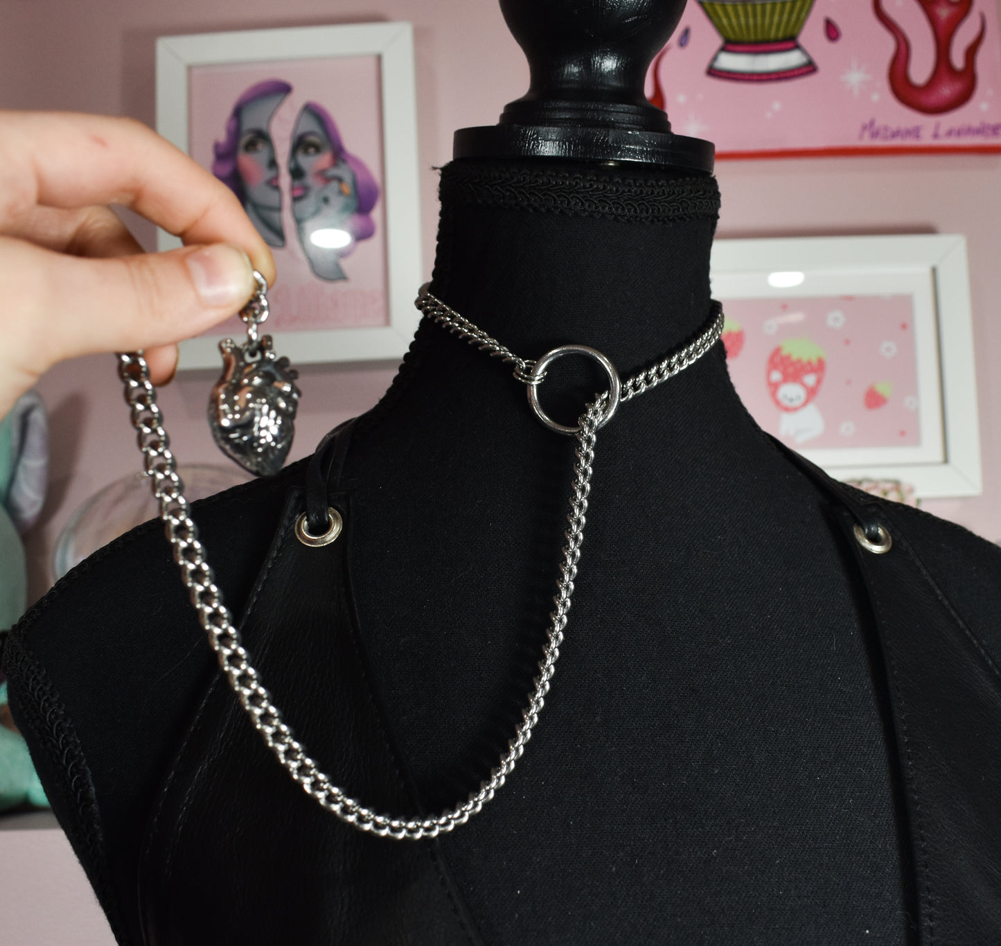 Anatomy Heart Slip Chain / 28.5 Inch Chain