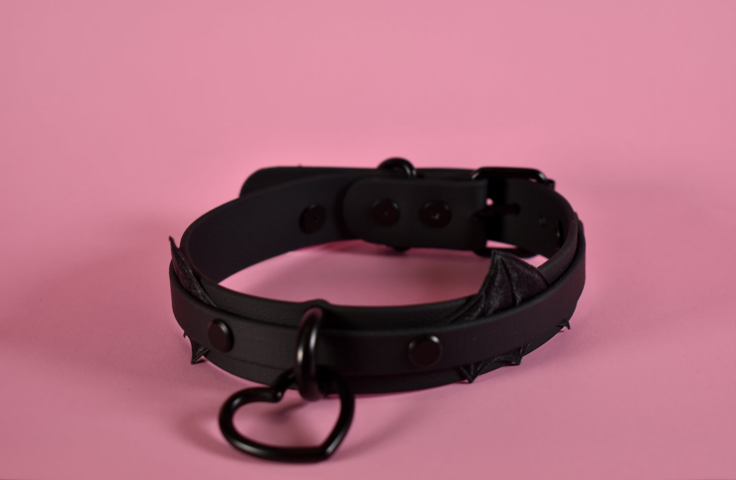 PRE ORDER * -Halloween 2025 - Black Bat Pup Heart Choker
