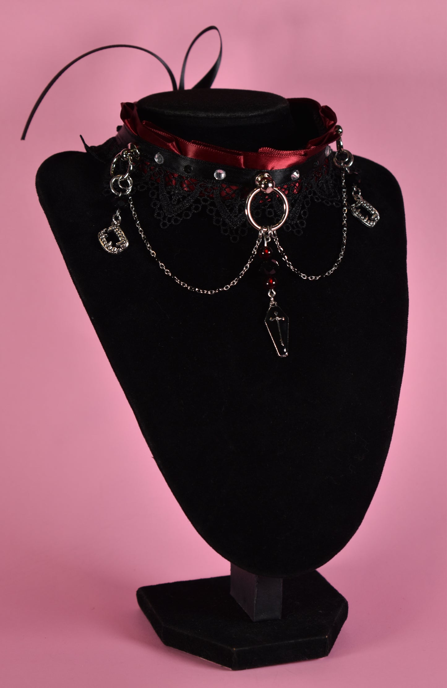 Halloween 2025 - Vampire Queen Extra Lace Chain Choker