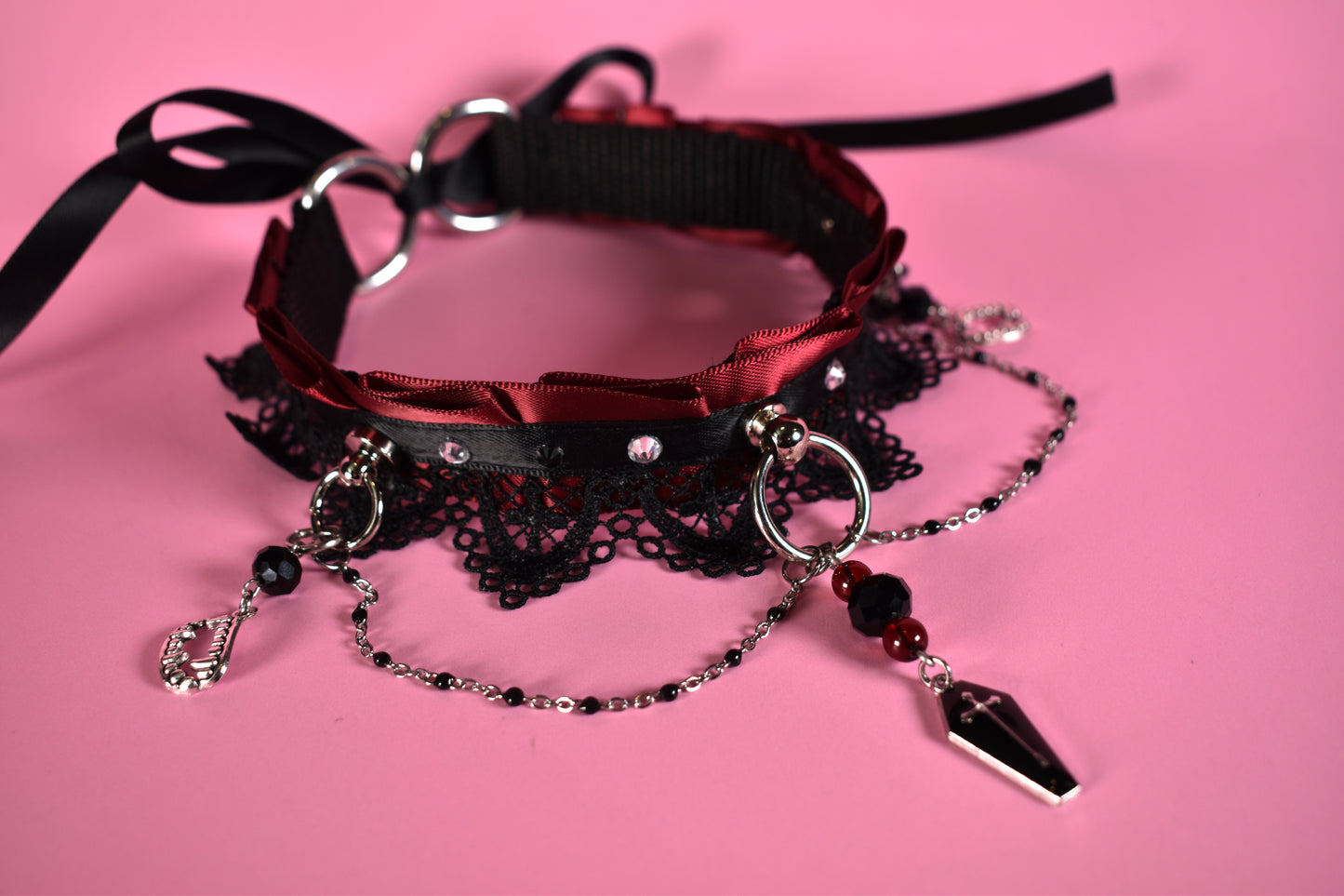 Halloween 2025 - Vampire Queen Extra Lace Chain Choker