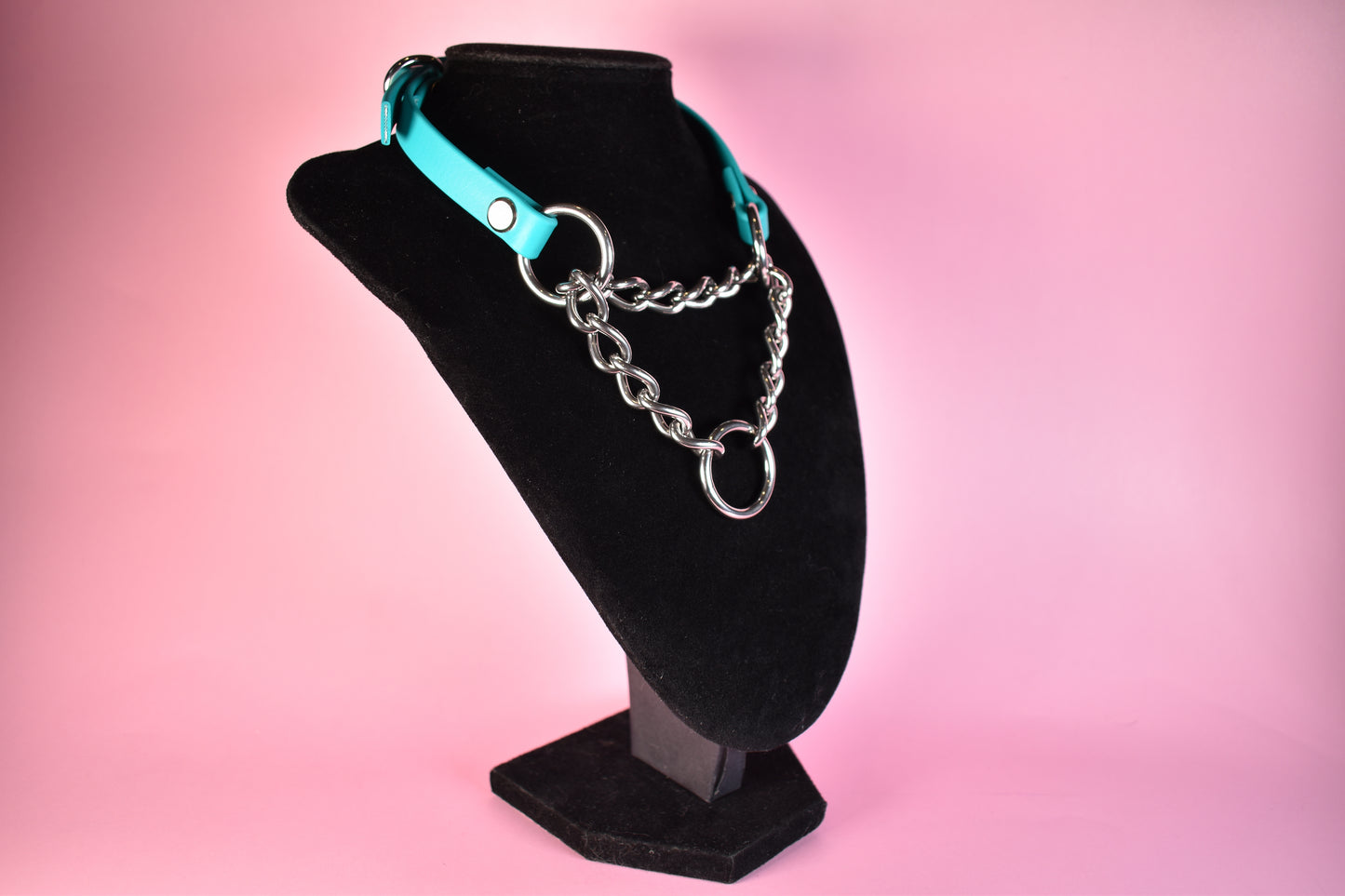 Turquoise Biothane Martingale 1/2 Inch