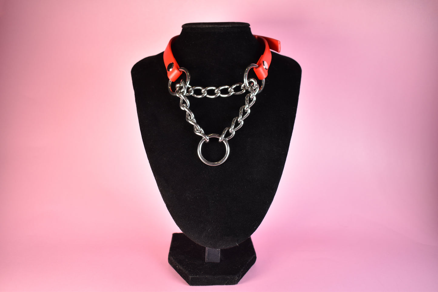 Red Biothane Martingale 1/2 Inch