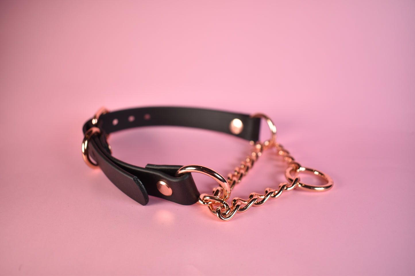 Rosegold Biothane Martingale 3/4 Inch