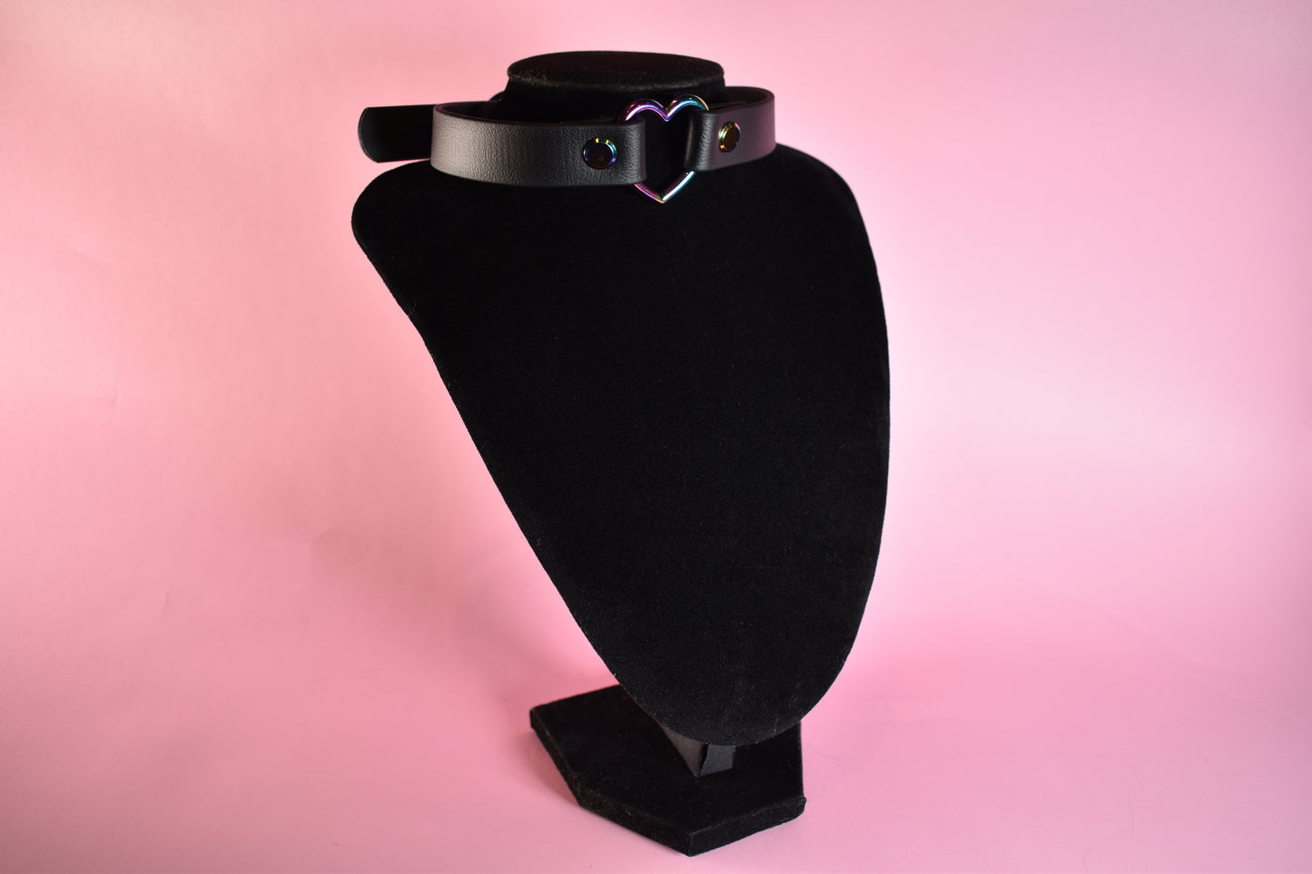 Biothane Rainbow Heart Choker