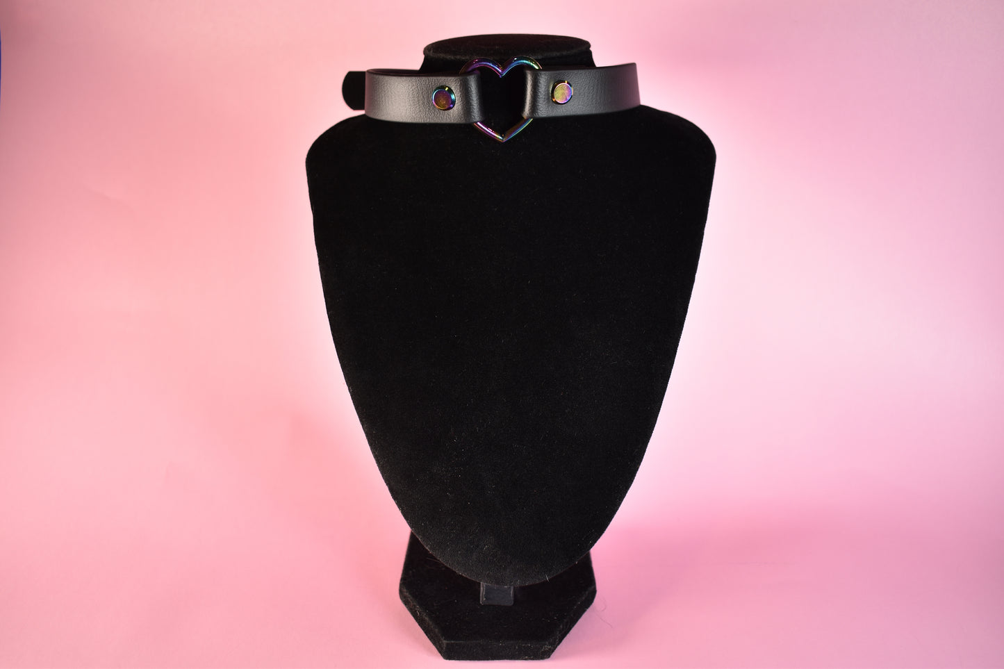 Biothane Rainbow Heart Choker