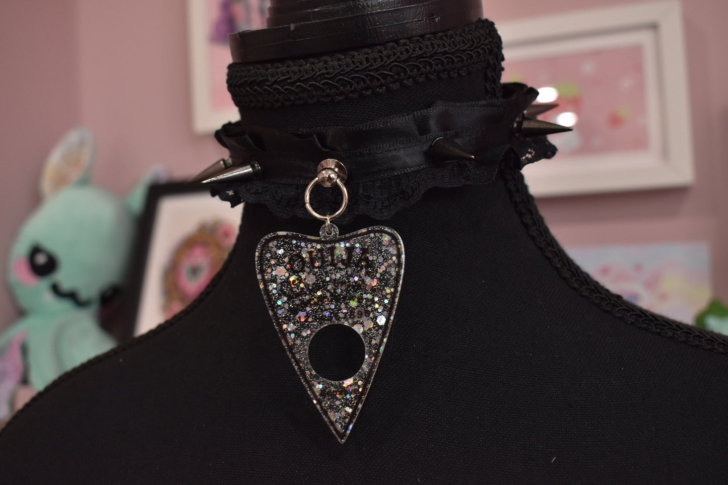 Spooky Ouija Spiked Choker