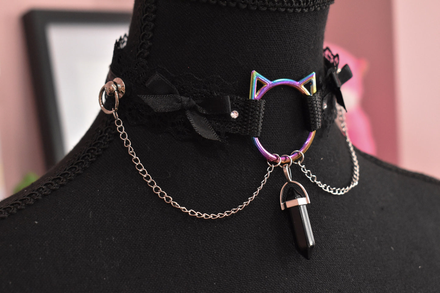 Rainbow Kitty Extra Choker