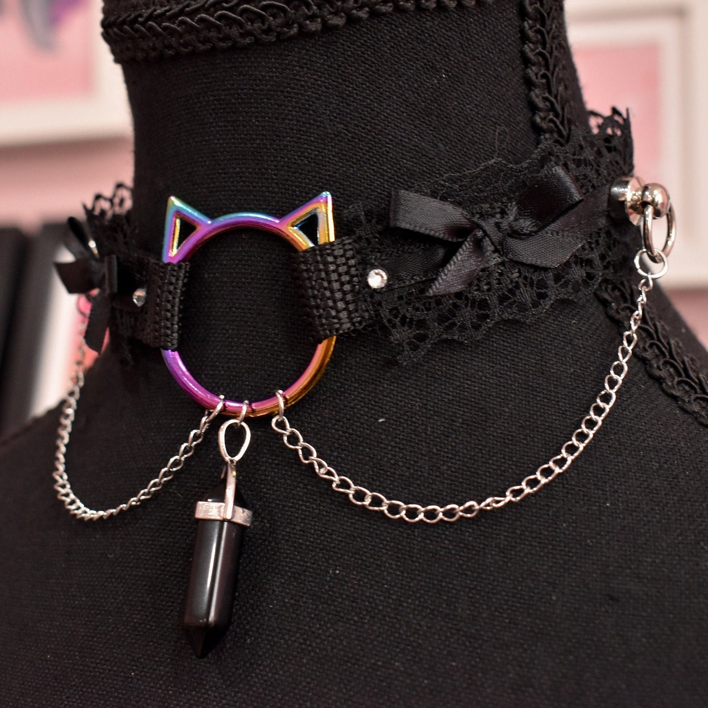 Rainbow Kitty Extra Choker