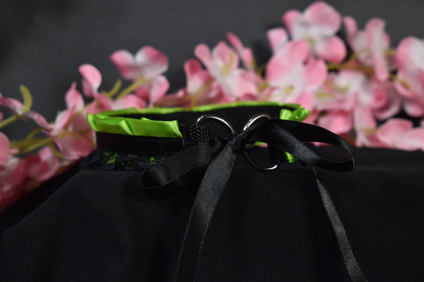Neon Green Lock Choker