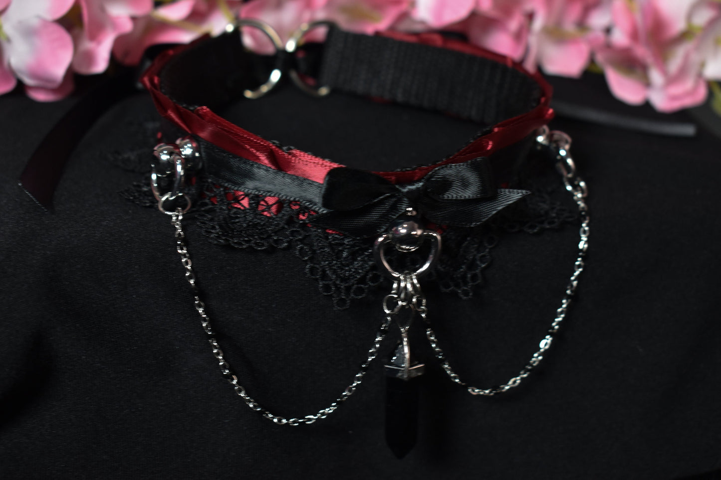 Vampire Red Lace Choker