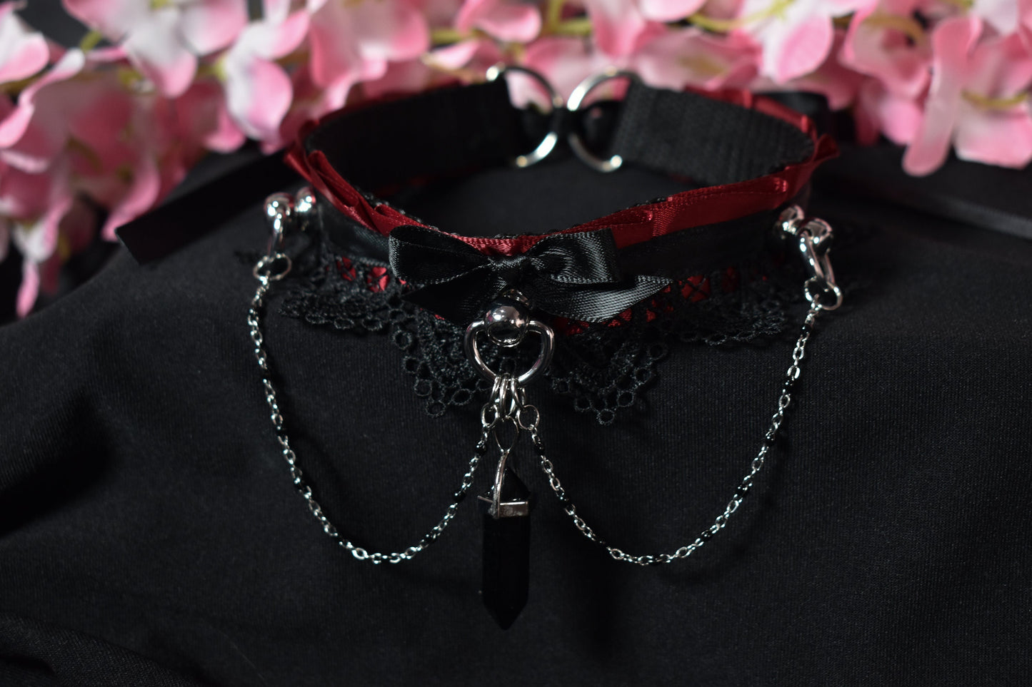 Vampire Red Lace Choker