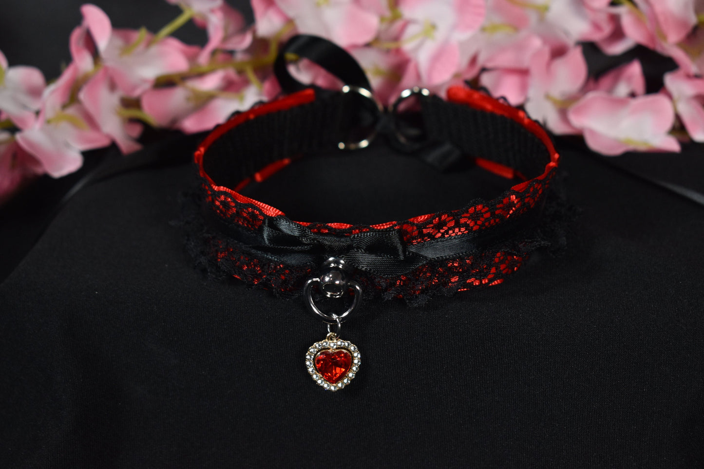 Fancy Red Heart Choker