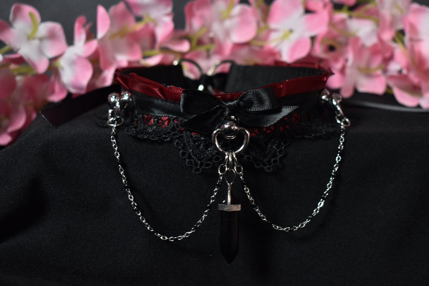 Vampire Red Lace Choker