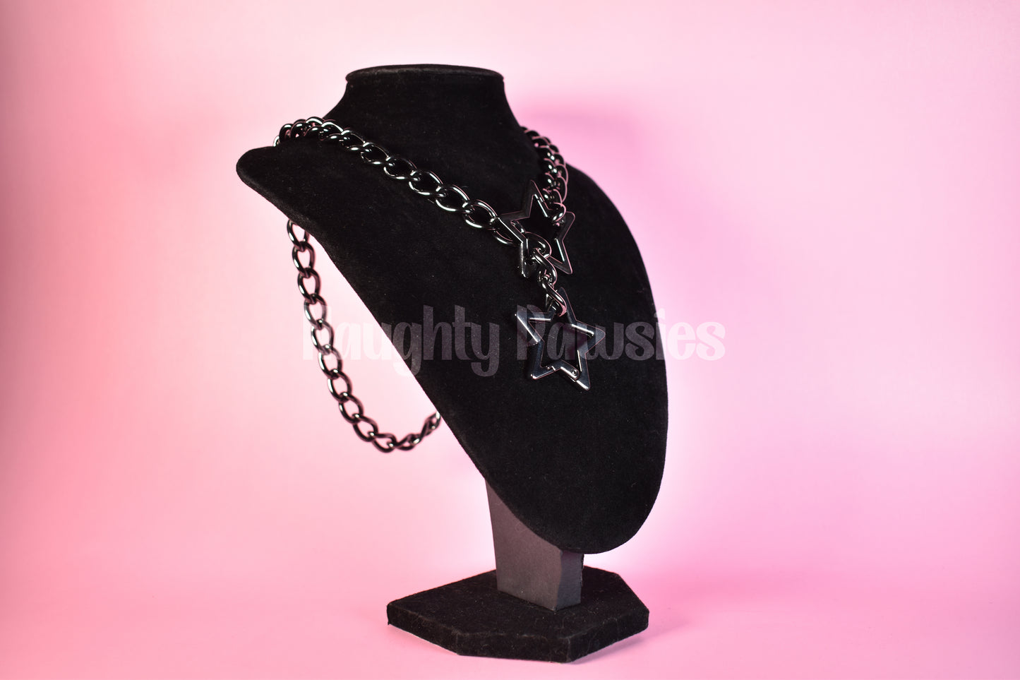 Gunmetal Star Clip Thick Slip Chain 25in