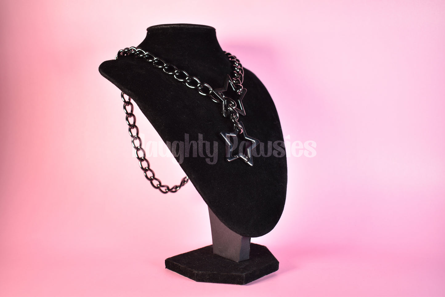 Gunmetal Star Clip Thick Slip Chain 25in