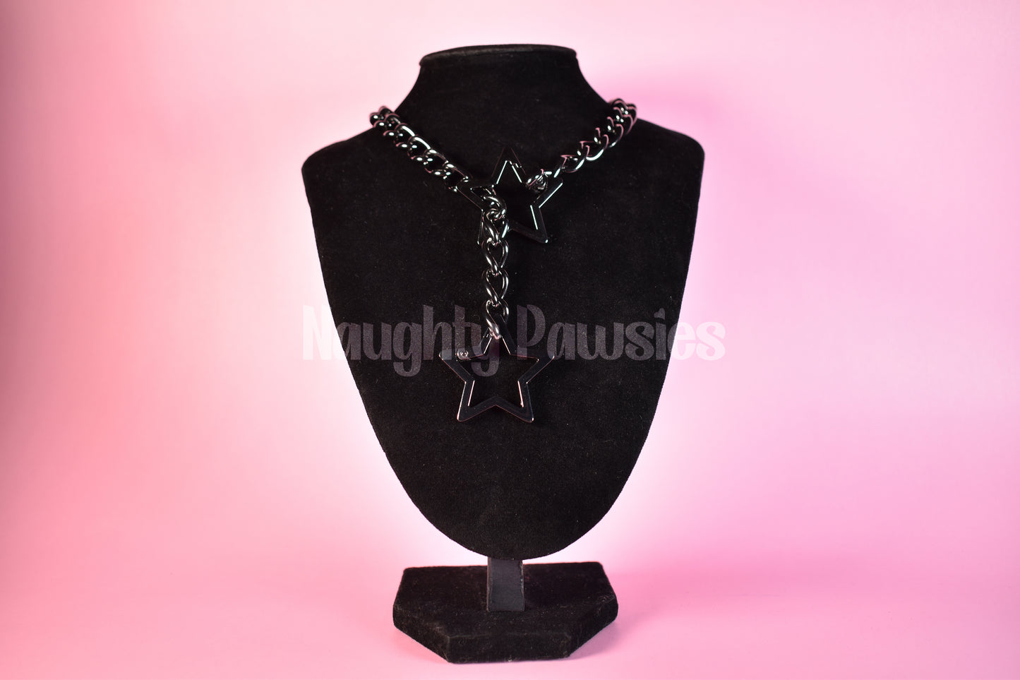 Gunmetal Star Clip Thick Slip Chain 25in
