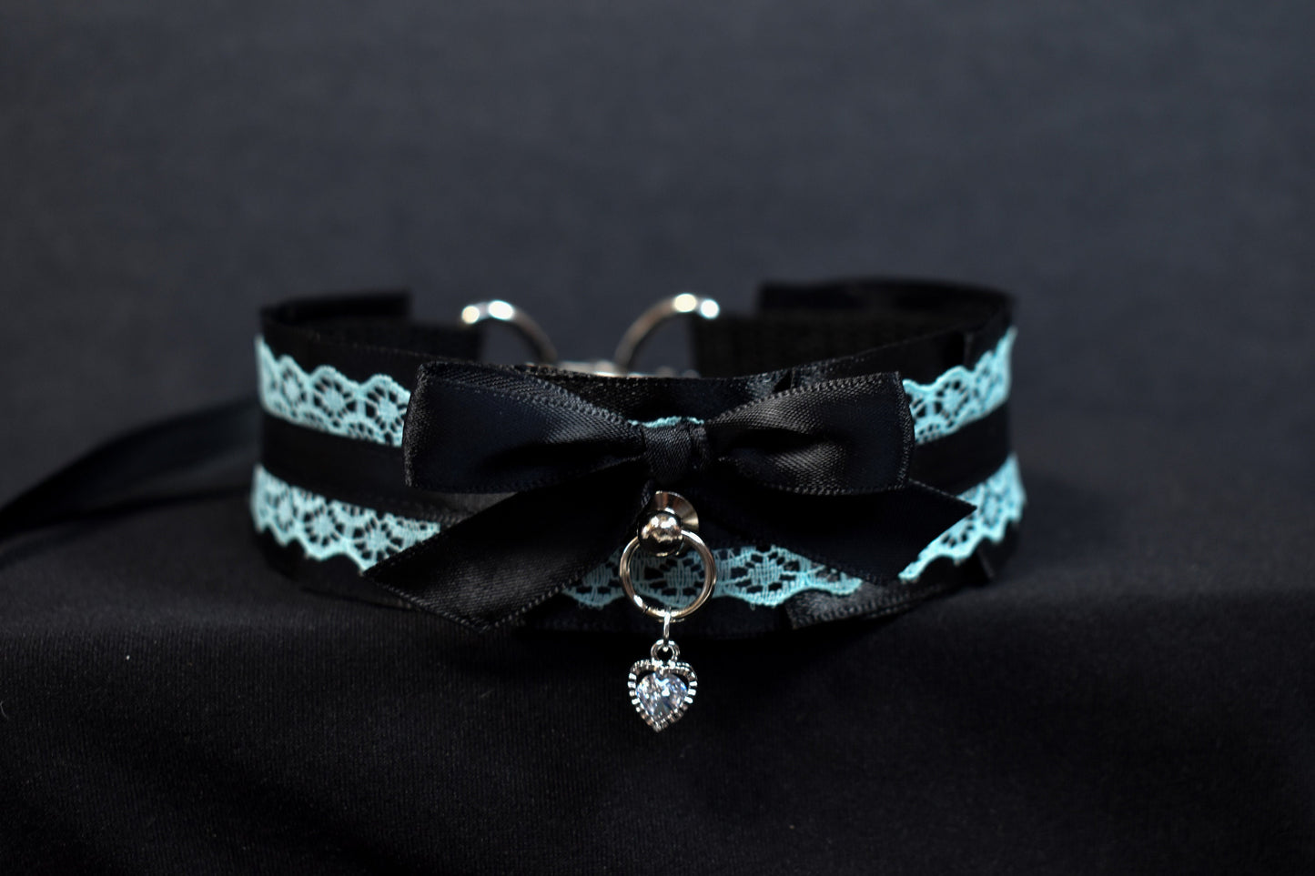 Pastel Goth Aqua Choker