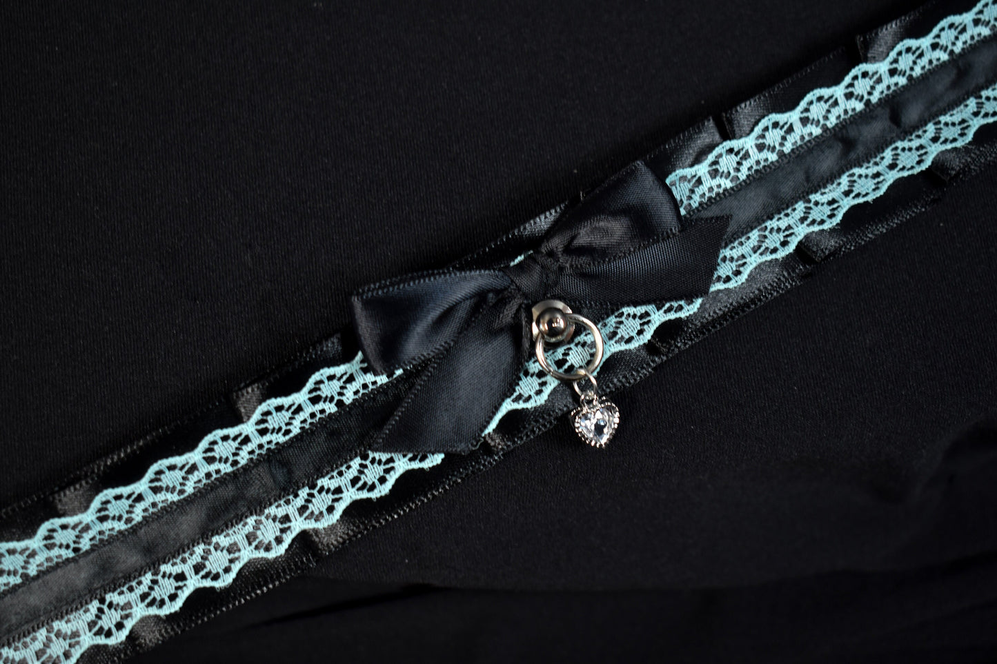 Pastel Goth Aqua Choker