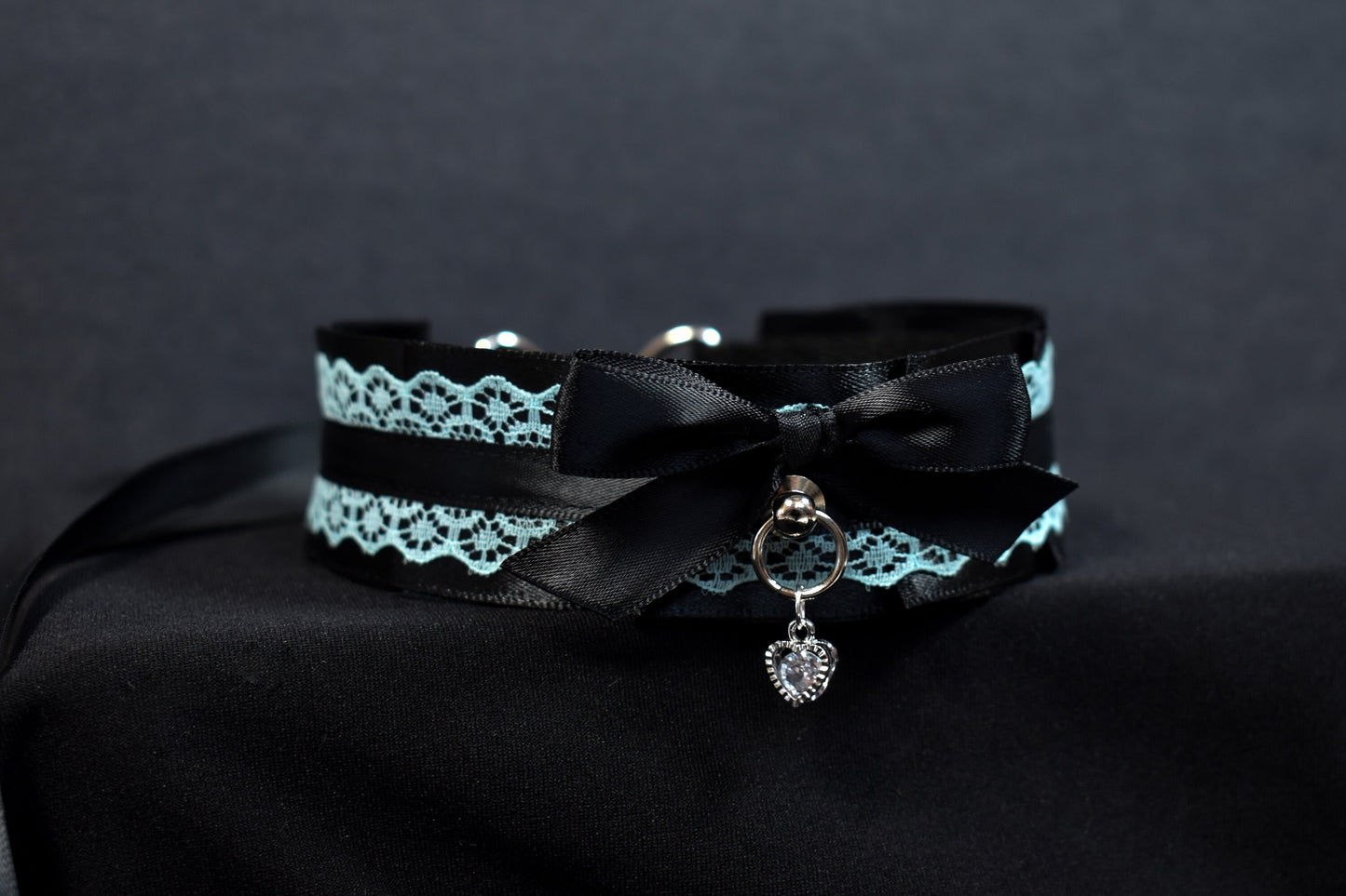 Pastel Goth Aqua Choker