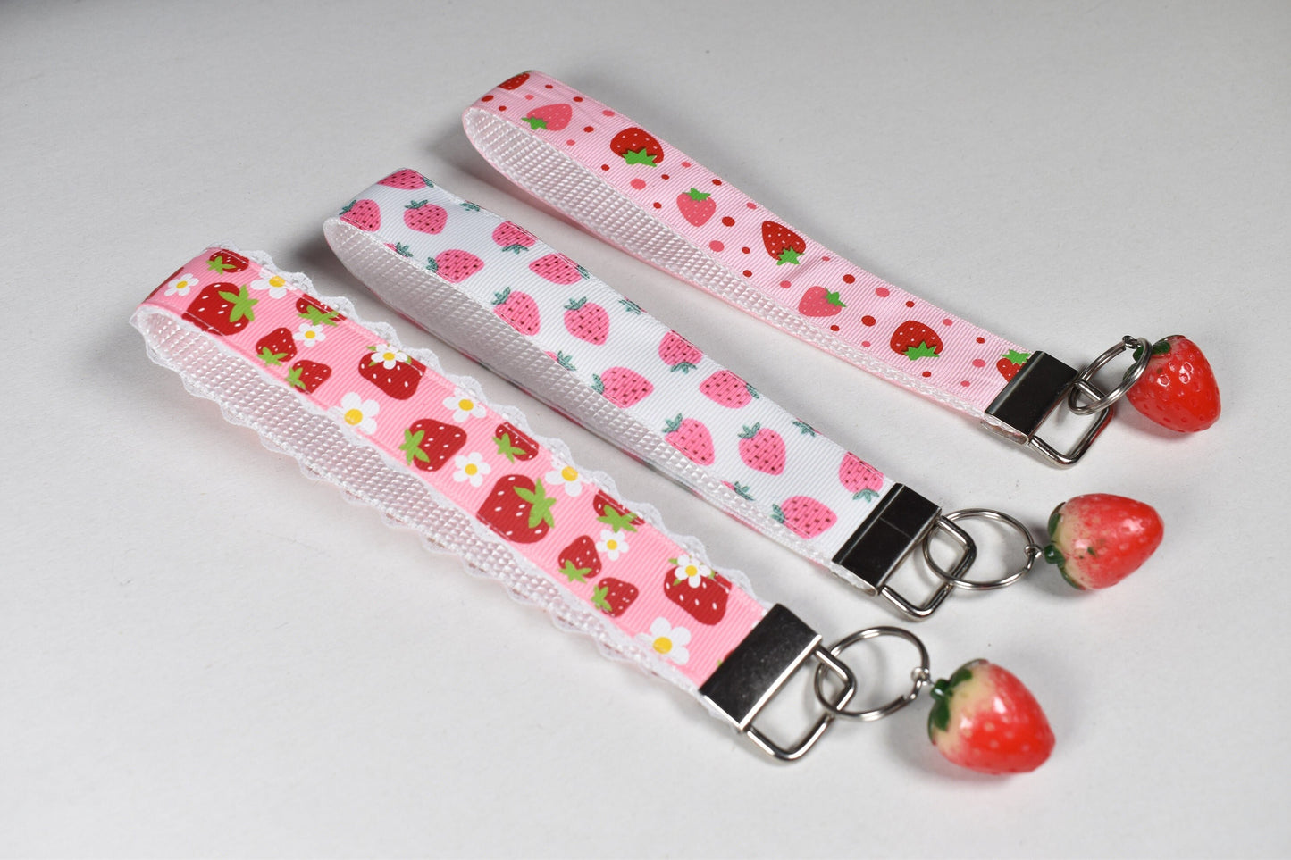Strawberries Keychains / Wrist Key Chain