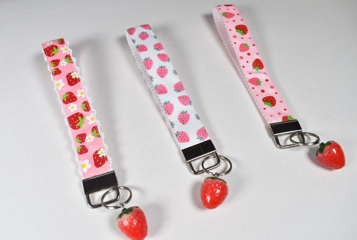 Strawberries Keychains / Wrist Key Chain