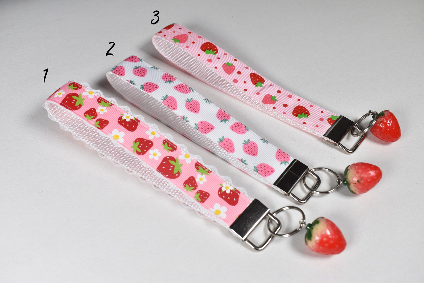 Strawberries Keychains / Wrist Key Chain