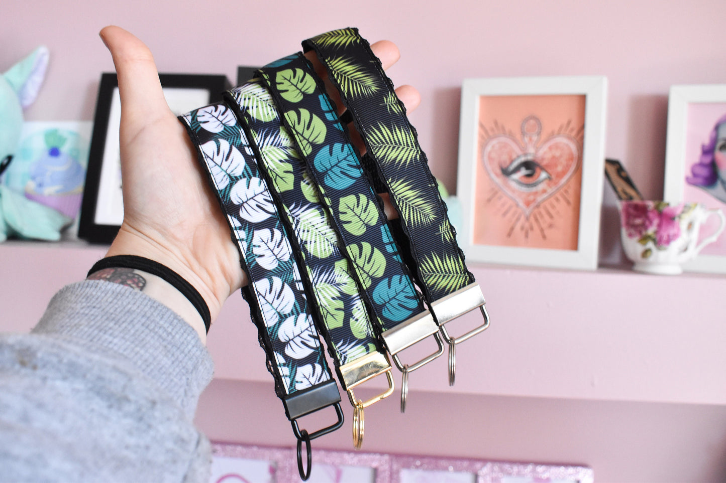 Plant Lover Keychains / Wrist Key Chain