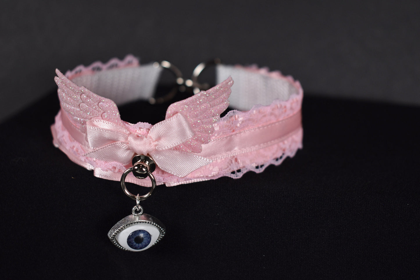 Made to your size / biblically accurate choker pink edition / kitten play collar / goth / alt fashion / pet play necklace / bdsm /