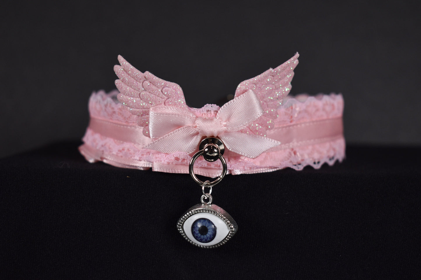 Made to your size / biblically accurate choker pink edition / kitten play collar / goth / alt fashion / pet play necklace / bdsm /