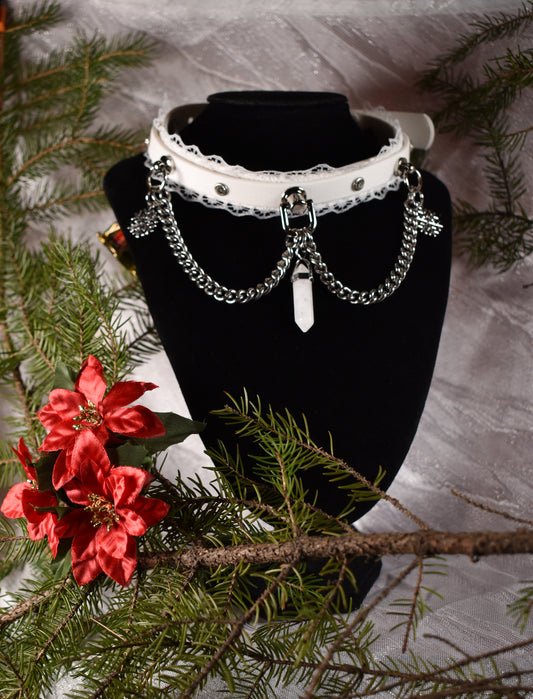 Icy winter Biothane choker - Festive Collection 2025