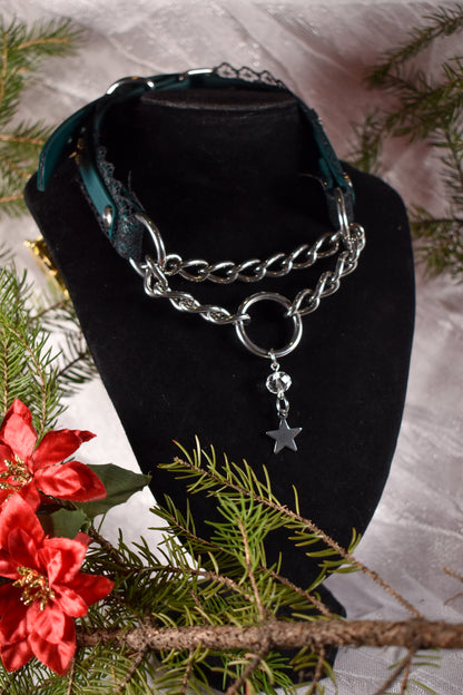 Winter forest Martingale choker - Festive Collection 2025