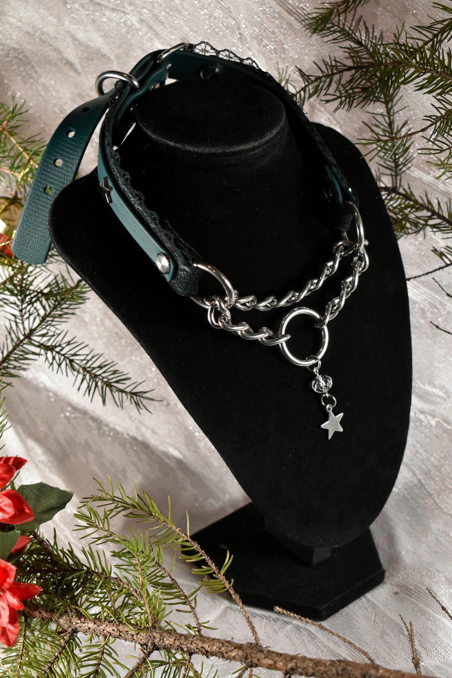 Winter forest Martingale choker - Festive Collection 2025