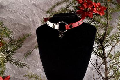 Candy Cane Biothane choker  - Festive Collection 2025