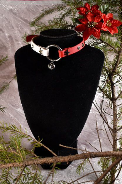 Candy Cane Biothane choker  - Festive Collection 2025