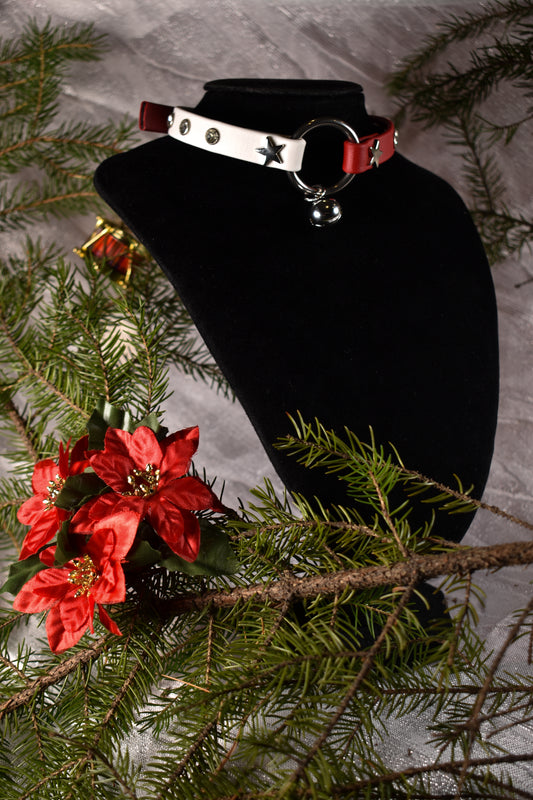 Candy Cane Biothane choker  - Festive Collection 2025