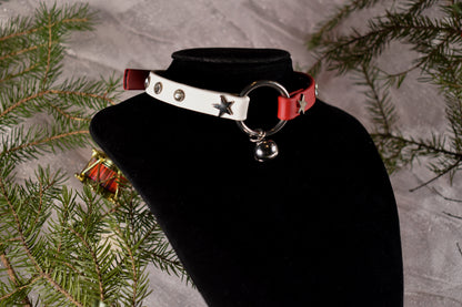 Candy Cane Biothane choker  - Festive Collection 2025