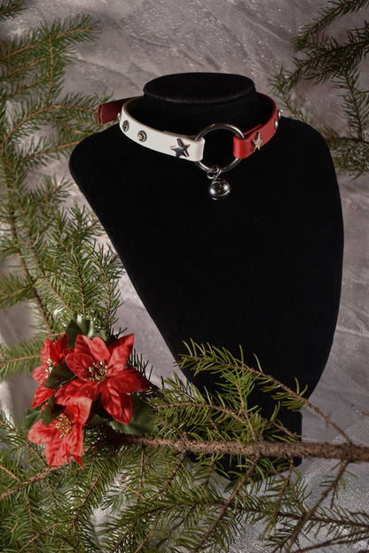 Candy Cane Biothane choker  - Festive Collection 2025