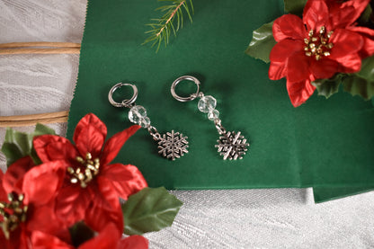 Snow storm  earrings -Festive Collection 2025