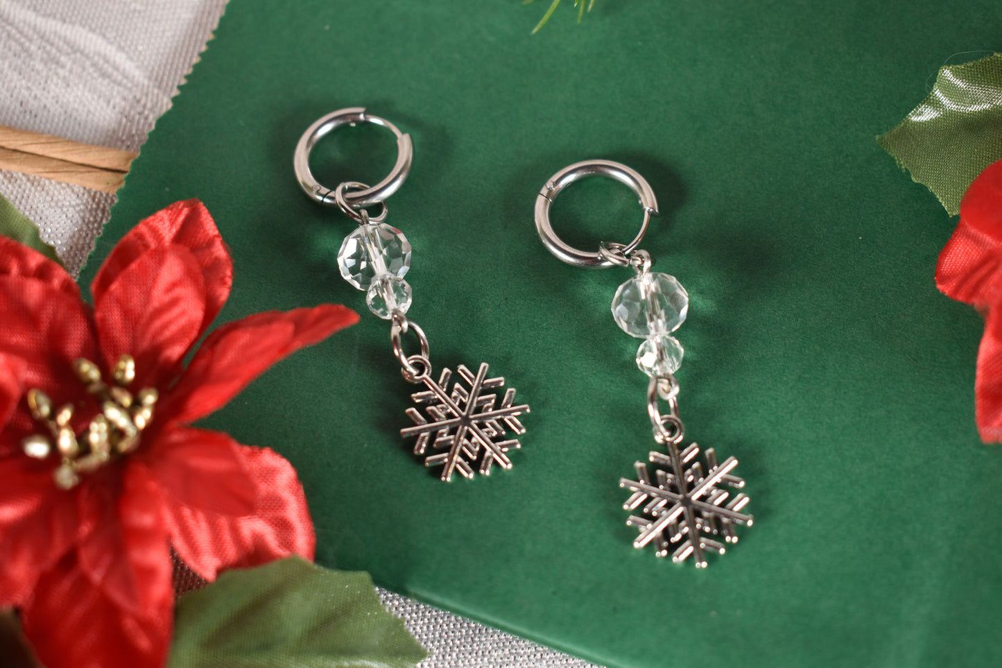 Snow storm  earrings -Festive Collection 2025