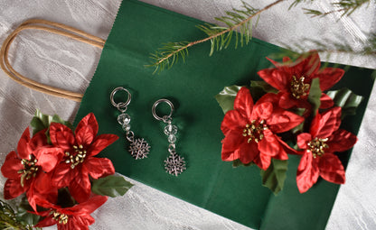 Snow storm  earrings -Festive Collection 2025