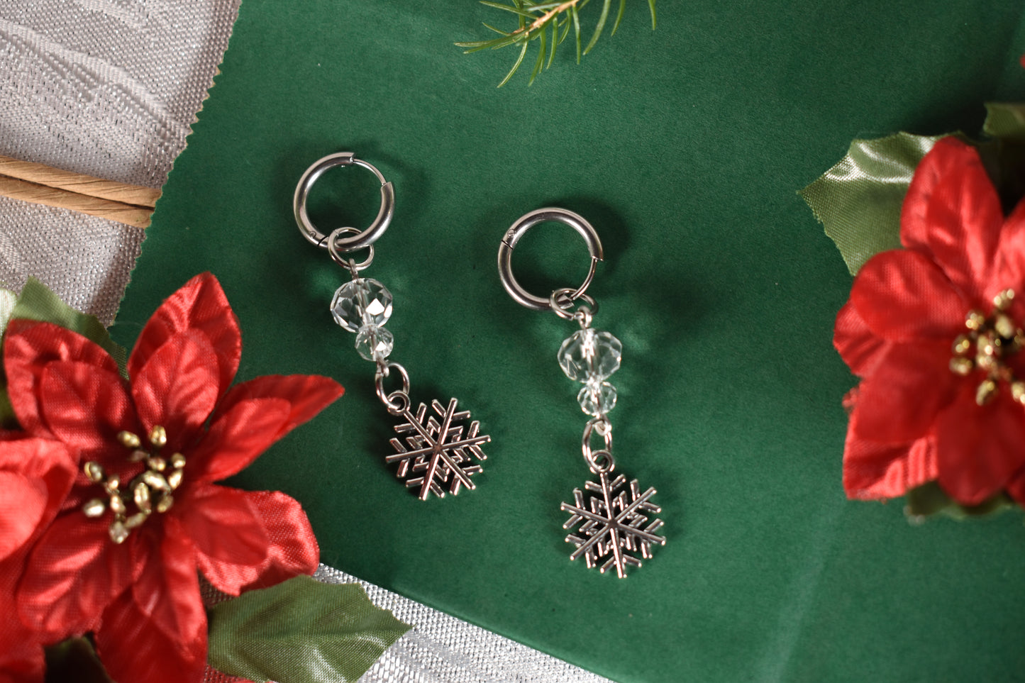 Snow storm  earrings -Festive Collection 2025