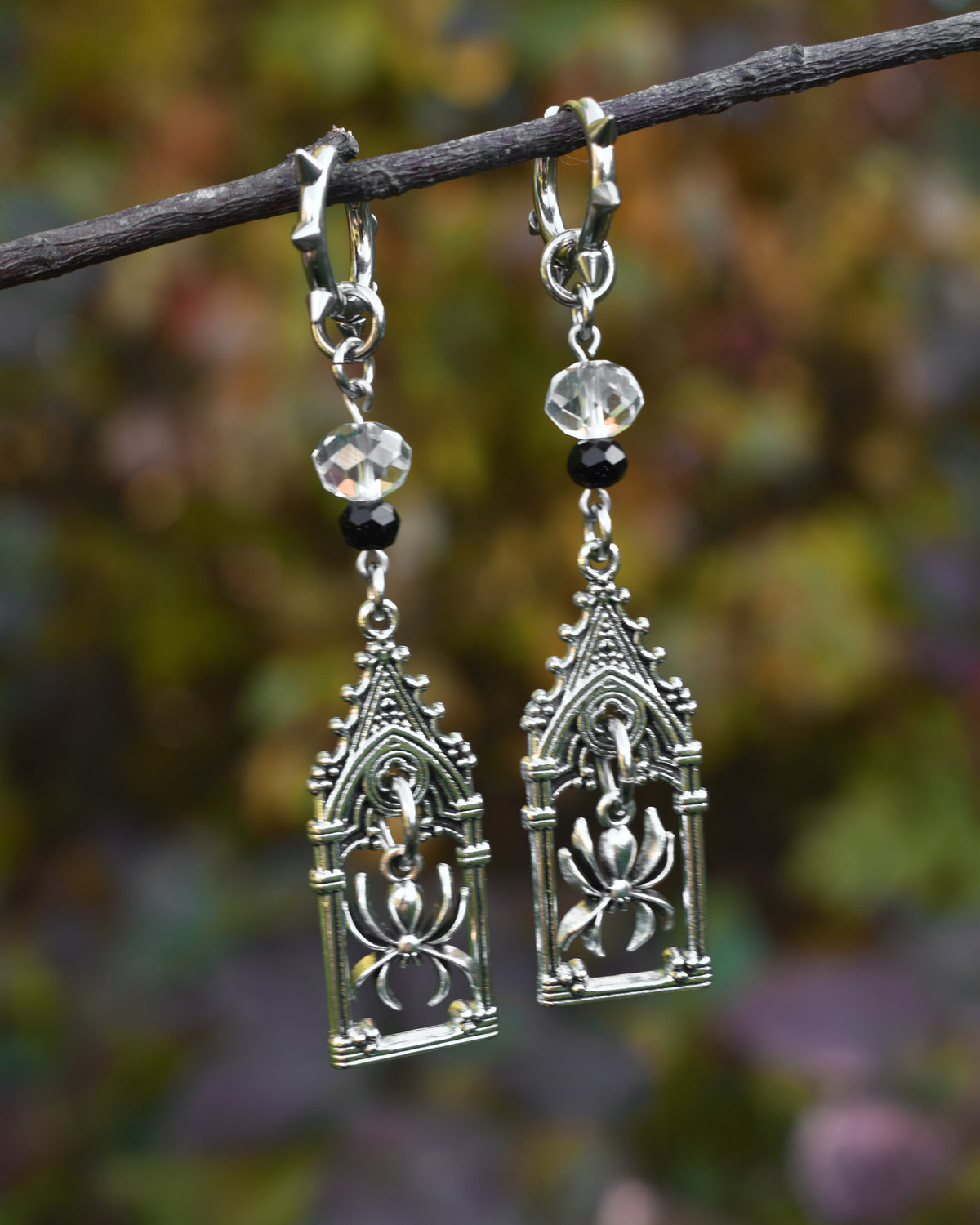 Halloween Collection 2026- Goth spider earrings