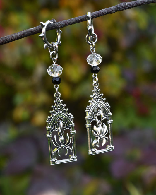 Halloween Collection 2026- Goth spider earrings
