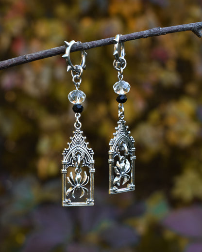 Halloween Collection 2026- Goth spider earrings