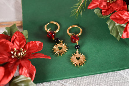 Red Hearts earrings -Festive Collection 2025