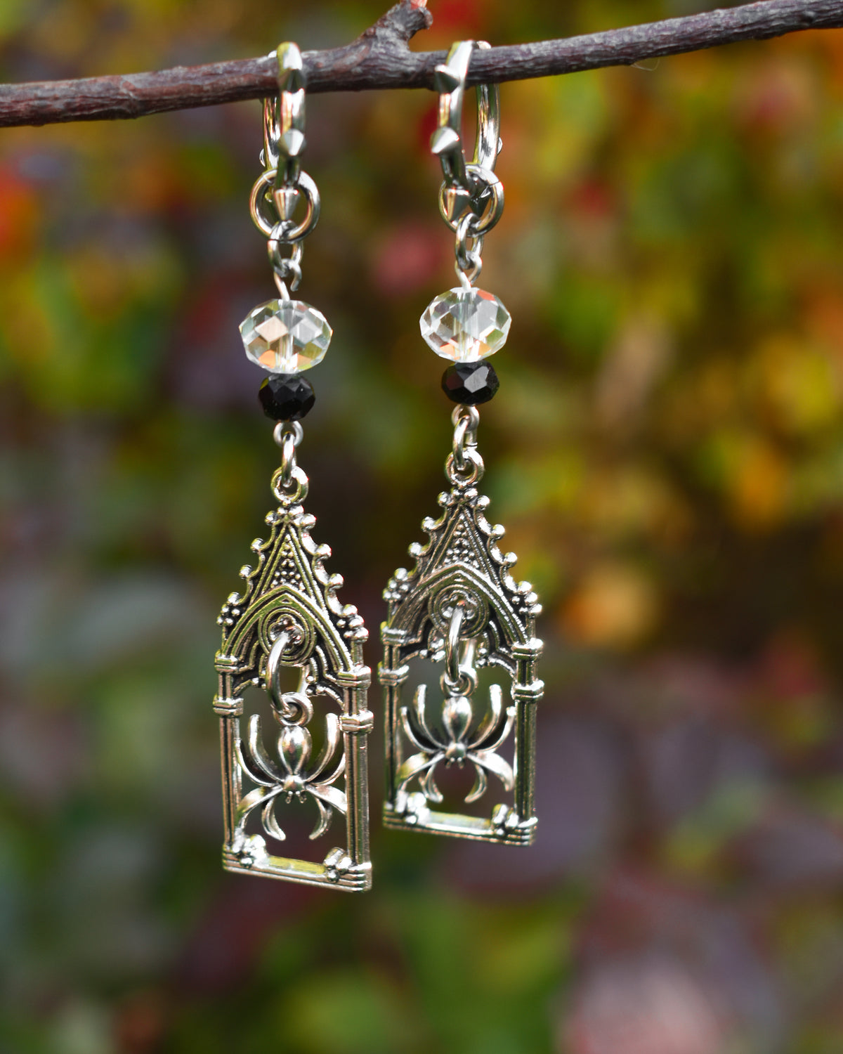 Halloween Collection 2026- Goth spider earrings