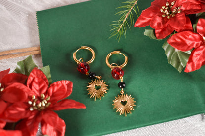 Red Hearts earrings -Festive Collection 2025