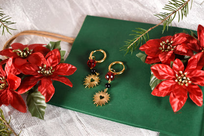 Red Hearts earrings -Festive Collection 2025